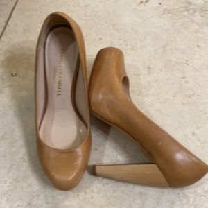 Loeffler Randall leather and wood heel. Size 5.5z